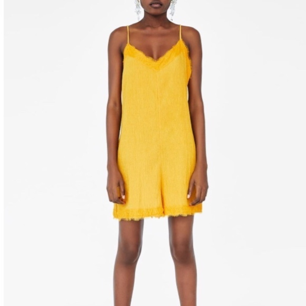 ZARA Lace Romper Jumpsuit